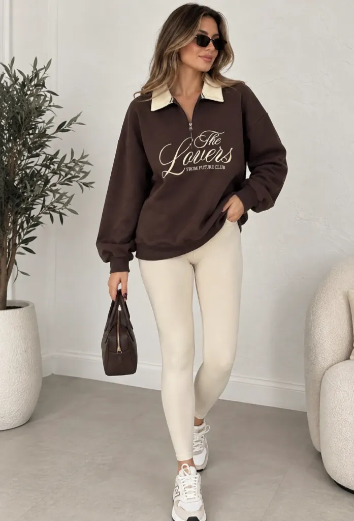 Quzu Kahverengi Sweatshirt (S)