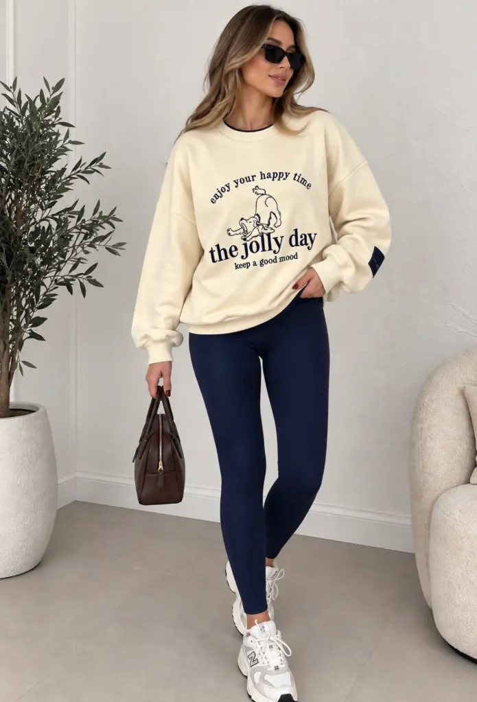 Quzu Krem Sweatshirt (S)