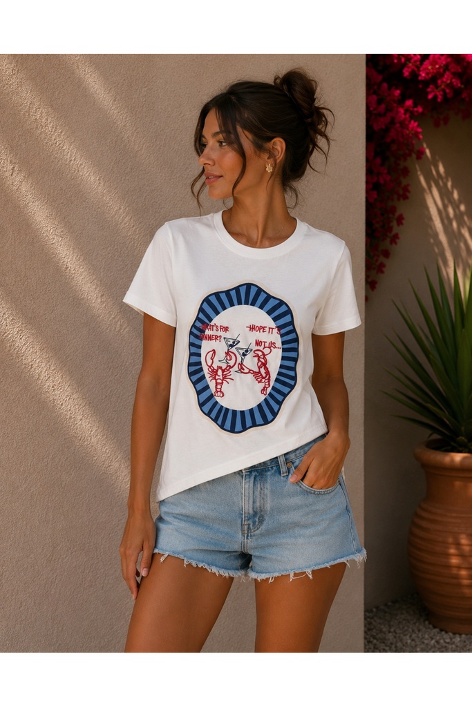 [QZ-YNGC-BSKL-SH-4] Quzu Yengeç Baskılı T-shirt