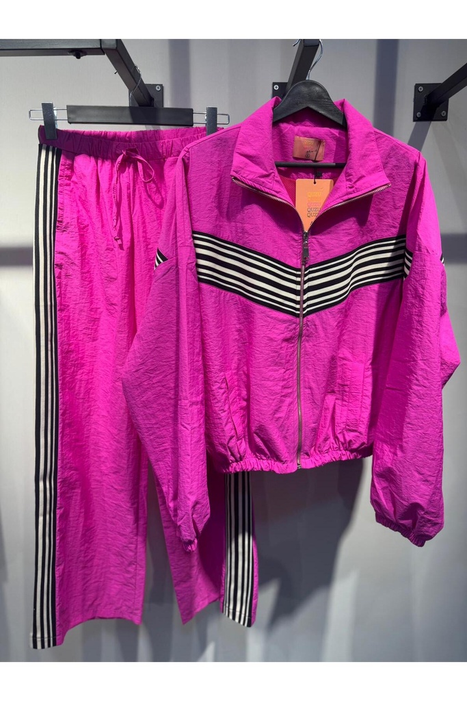 [FSY-SRT-DTYL-TK-2] Fuşya Şerit Detaylı Spor Takım